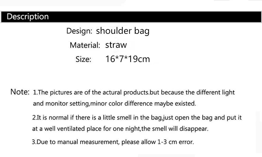 Hand-Woven Straw Beach Bag – Women’s Handmade Moon Basket Crossbody Bohemian Summer Tote