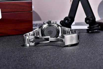 RollsTimi Men's Watch 2024 – Luxury Japan VK63 Quartz Chronograph, Sapphire Glass, Stainless Steel Wristwatch