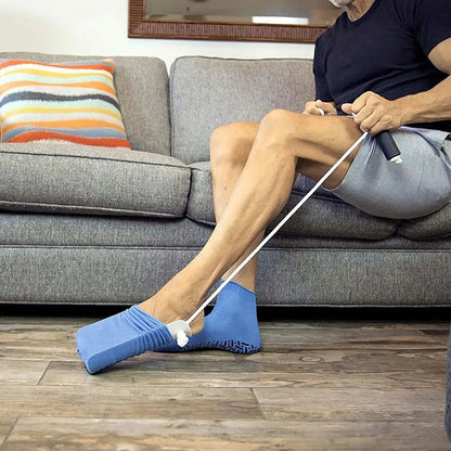 Sock Aid Kit with Shoe Horn – Easy Sock Helper Tool for Elderly, Pregnancy & Injury Support (No Bending Needed)