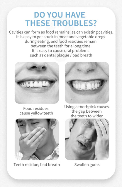 600/300/150/50PCS Ultra-Fine Toothpicks - Portable Disposable Floss for Deep Oral Care Cleaning
