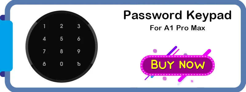 A1 Pro Max Bluetooth Smart Door Lock – Tuya APP Remote Control, Keyless Entry, Smart Life Compatible, DIY Easy Installation