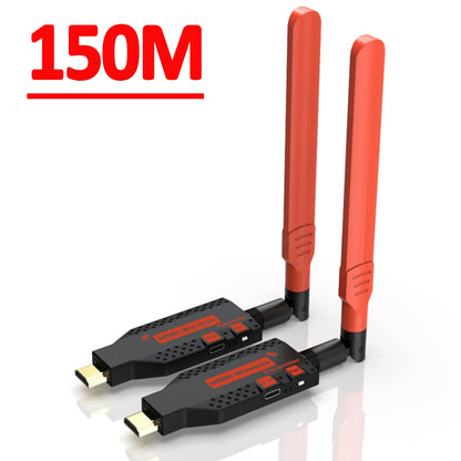 1080P 150m Wireless HDMI Extender – 1 TX to 4 Splitter, Video Transmitter & Receiver for PS4, Camera, Laptop, PC, TV, Monitor & Projector