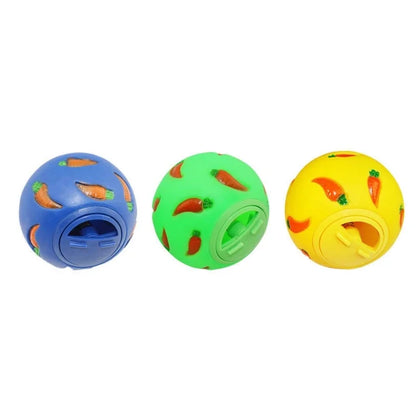 Rabbit Treat Ball Slow Feeder Toy – Bite-Resistant Interactive Snack Dispenser for Rabbits, Ferrets, Cats & Hamsters