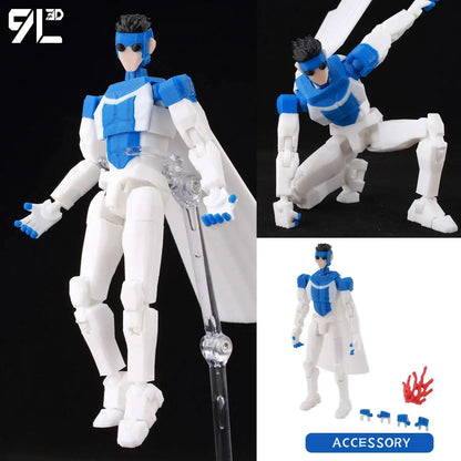 3D Printed Invincible 2.0 Superheroes Action Figures – Multi-Jointed Anime Toy Model Ornaments Gifts