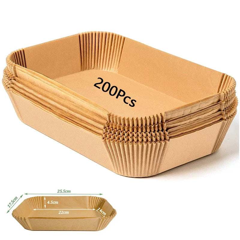 Disposable Air Fryer & Baking Paper — Non-Stick, Oilproof Mat for Microwave, Barbecue & Kitchen Accessories