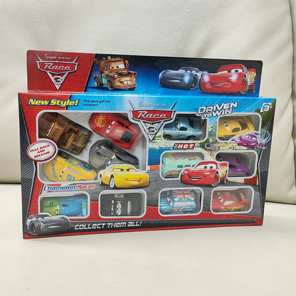12pcs Disney Pixar Cars Toy Set – Lightning McQueen, Jackson Storm, Mater & More | Back-Force PVC Model Cars for Kids