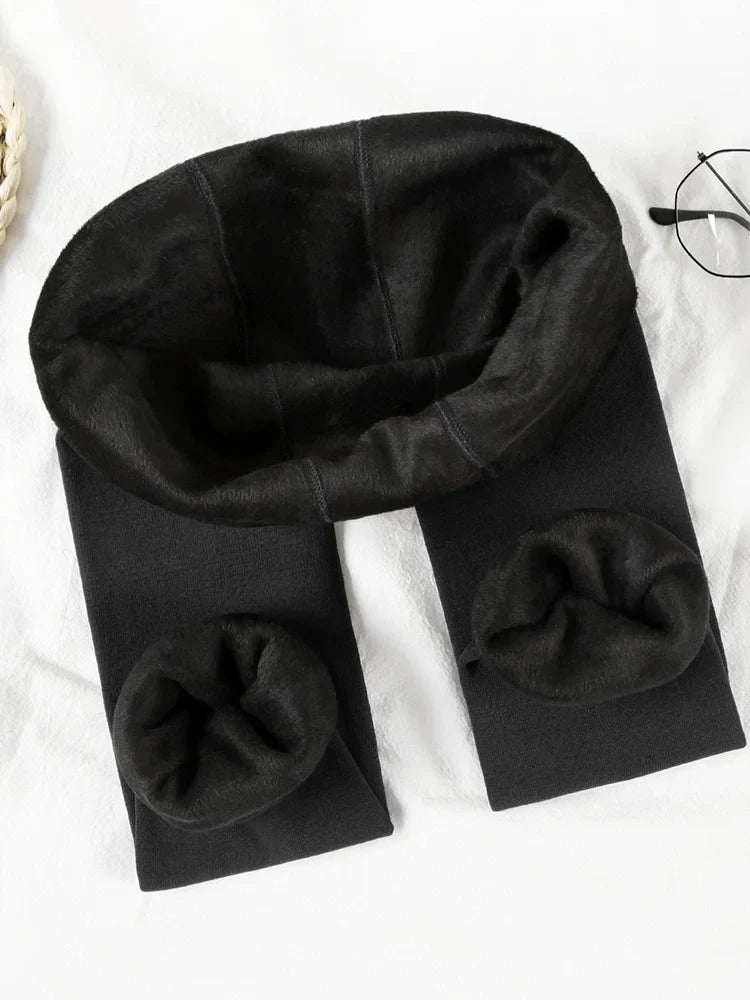 Women’s Winter High Waist Leggings – Thick Velvet Solid Color Leggings in 8 Colors, S-XXL, Warm Autumn Fashion Pants