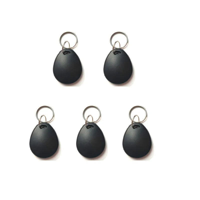 5/10PCS Black RFID ID 125KHz EM4305 T5577 Waterproof Blank Key Ring Tags – Writable Rewritable Keyfob Cards