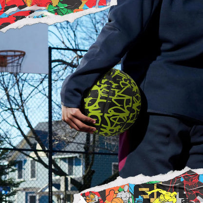 Premium Outdoor Rubber Basketball – Sizes 4/5/6/7 for Training, Adult & Youth Sports, Professional Game Ball