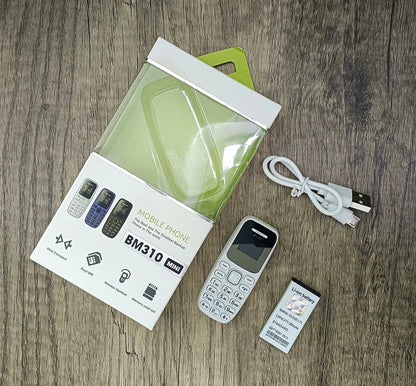 SERVO BM310 Mini Mobile Phone – Dual SIM, Call Recording, Magic Voice, Blacklist, MP3 Player, 2G Tiny Button Cellphone