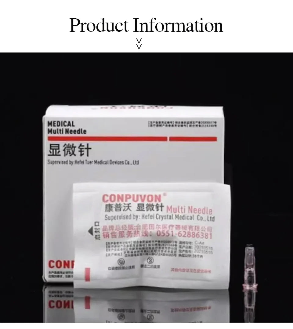 Medical Disposable 34G Powder Needle – Non-Painless Ultrafine Beauty Needle (1.2mm/1.5mm)