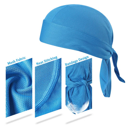 Bicycle Cycling Headband — Sweat-Wicking, Quick-Dry Sun-Protective Headscarf Bandana for Outdoor Sports
