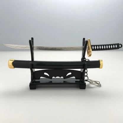 8 Styles Roronoa Zoro Samurai Sword Keychain – Katana Scabbard Keyring for Men & Women, Cosplay Toy Jewelry Gift