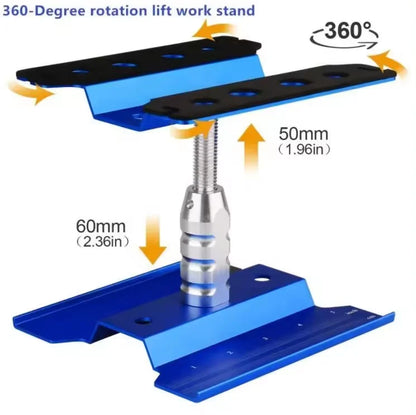 RC Car Tool Lifting Work Stand – 360° Rotating Repair Platform for 1/10 & 1/8 Buggy Crawler Cars