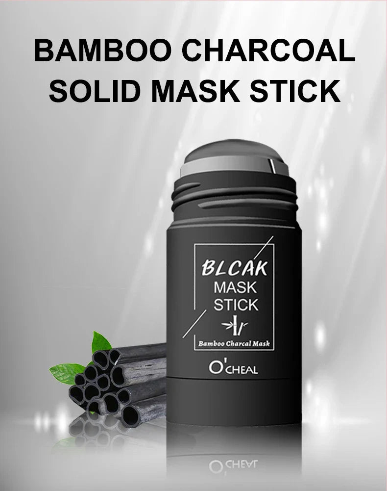 Green Tea & Honey Peach Facial Mask Stick – Pore Cleansing, Moisturizing & Charcoal Mud Mask