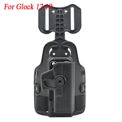 Outdoor Tactical Thigh Drop Leg Holster - Compatible with Glock 17, Beretta M9, Colt 1911, PX4 Storm for Hunting