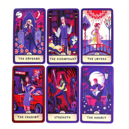 Buffy the Vampire Slayer Tarot Deck – 78 Illustrated Cards for Fortune Telling, Divination & Collectible Game Fans
