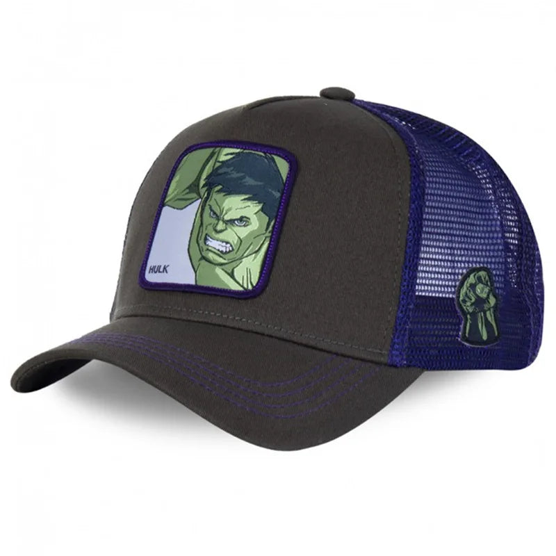 Marvel Superhero Baseball Cap – Spider-Man, Iron Man, Hulk, Captain America, Venom & Rocket Raccoon Anime Sports Leisure Hat