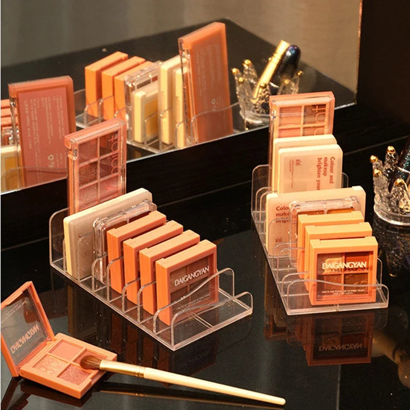 Eyeshadow Palette Organizer - Makeup Storage Tray with Cosmetic Compartments for Beauty Tools