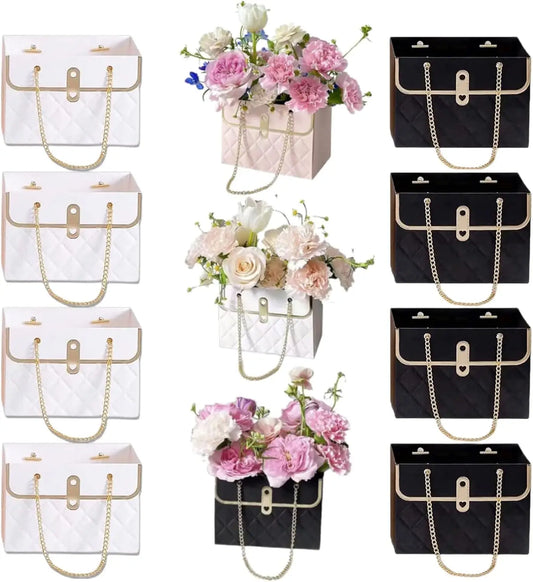 Flower Box Rose Packaging – Portable Gift Box for Valentine’s Day, Birthday, Party, Candy & Cake Wrapping