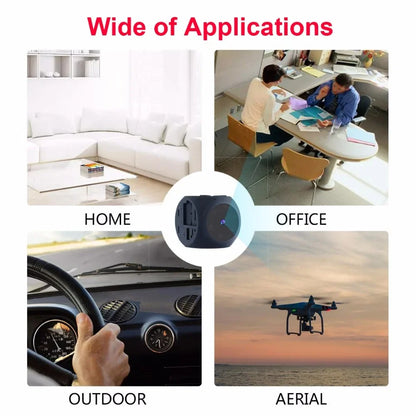 Mini 1080P HD Camera – Night Vision, Wide-Angle, Motion Detection Video Recorder with Magnetic Loop