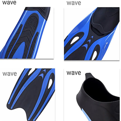 Professional Adult Swimming & Diving Fins – Flexible Non-Slip TPR Rubber Snorkeling Flippers for Water Sports & Beach