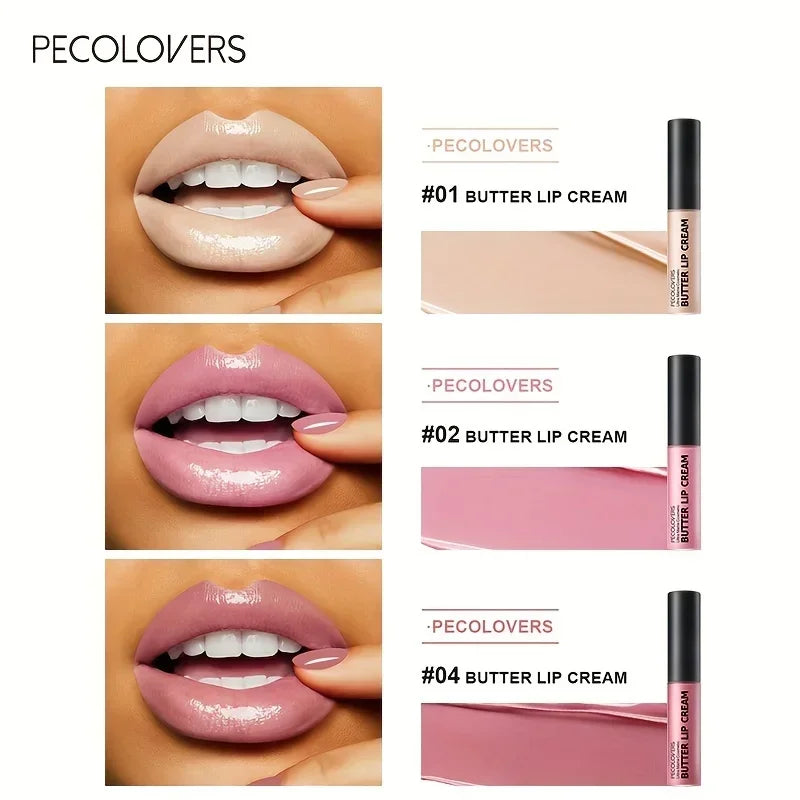 Butter Silky Hydrating Lip Gloss – Long-Lasting Liquid Lipstick in Pink & Red Tones