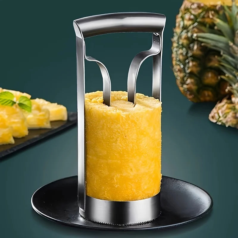 Stainless Steel Pineapple Meat Remover and Core Peeler - Quick and Easy Pineapple Knife
