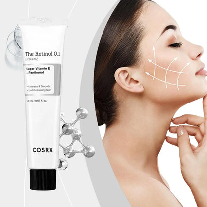 Pure Retinol 0.1% Night Face Cream – Niacinamide & Hyaluronic Acid Moisturizer for Skin Renewal and Nourishment