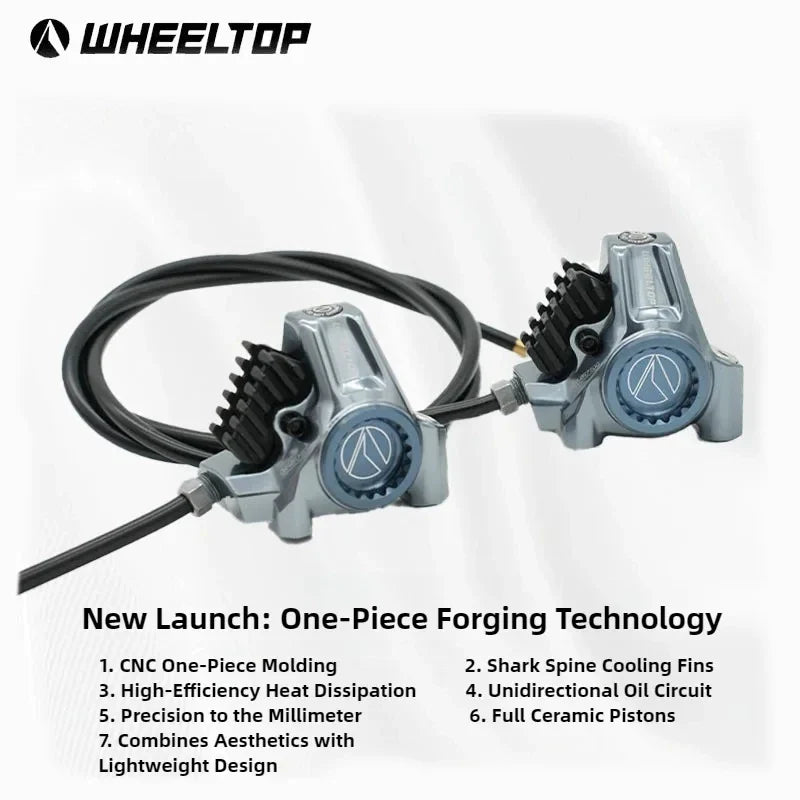 WHEELTOP EDS TX Wireless Electronic Road Bike Groupset — Carbon, Rim & Disc Brake Compatible, Shifters with Front & Rear Derailleur