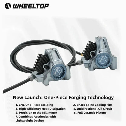 WHEELTOP EDS TX Wireless Electronic Road Bike Groupset — Carbon, Rim & Disc Brake Compatible, Shifters with Front & Rear Derailleur