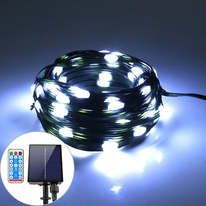 Outdoor Solar String Lights - Waterproof LED Festoon Fairy Lights for Garden, Patio & Party Decor
