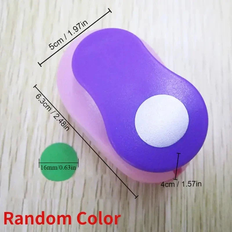 8–50mm Random Color Circle Punch – DIY Embossing & Scrapbooking Paper Cutter Round Hole Punch
