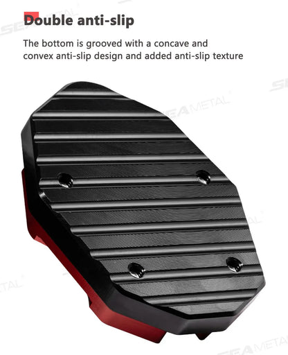 BLALION Aluminum Motorcycle Kickstand Extender – Side Stand Foot Pad Support Plate Accessory