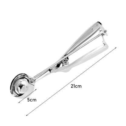 Multi-Style Stainless Steel Ice Cream Scoop Ball Digger – Ice Cube Mold & Kitchen Tool for Easy Release and Home Use