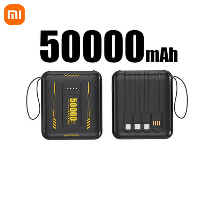 Xiaomi 50000mAh Mini Power Bank – Compact 4-in-1 High Capacity Charger with QC3.0 & PD20W for iPhone