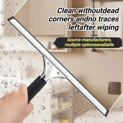 Silicone Blade Window Squeegee Cleaner – Multi-Surface Glass Wiper Tool for Home, Bathroom, Shower, and Car Windows with Hanging Hook