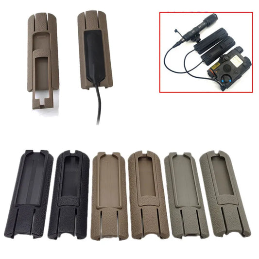 Hunting Airsoft 4.33" ITI TD Scar Pocket Panel — Remote Switch Rail Pad Set for 20mm Rails, PEQ Flashlight, Rat Tail & Card Slot