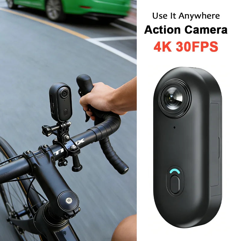 POV 4K Magnetic Sports Action Camera – 30M Waterproof Mini Body Cam with WiFi 2.4G Wireless, Helmet & Motorcycle Vlog Camera for Cycling & Outdoor Use