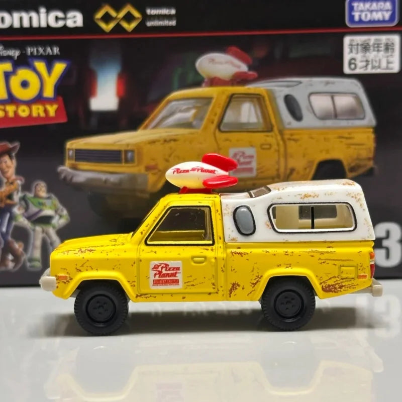Takara Tomy Tomica Premium Unlimited 13 Pizza Planet Delivery Truck - Disney Pixar Alloy Diecast Model Car Toy Gift