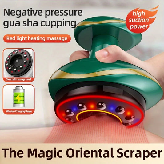 Electric Meridian Massage Brush – Full Body Cupping & Scraping Massager for Abdomen & Back Relief at Home