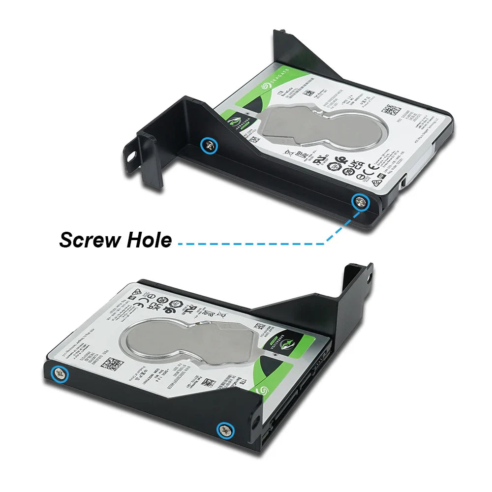 New ABS 2.5-Inch HDD/SSD Bracket with Screws for PS2 Fat – Fits SCPH-30000 & SCPH-50000 Consoles