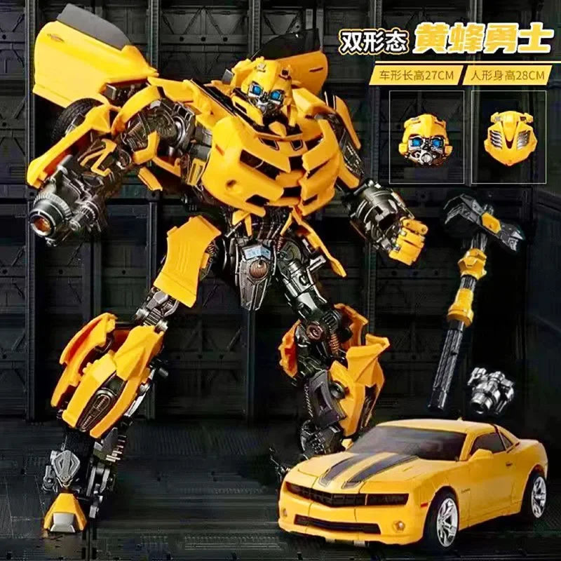 Autobots Transformation Toy – 28cm Alloy Warhammer Bumblebee Action Figure, Boy’s Birthday Gift