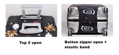 Stretch Fabric Luggage Cover — Dustproof Suitcase Protector for 18-32 Inch Travel Bags