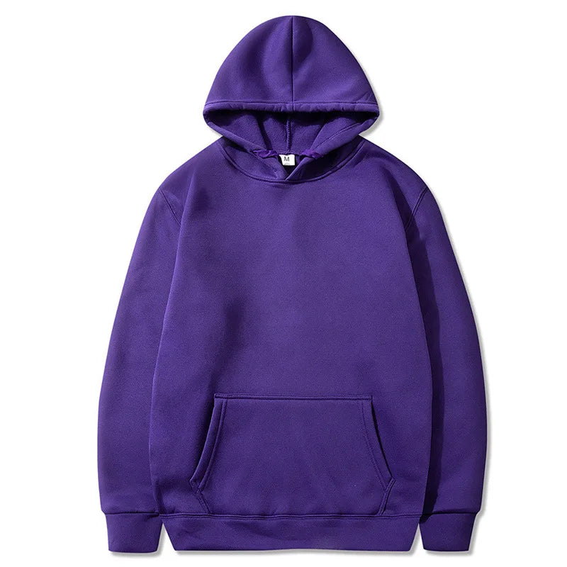 Solid Color Pocket Hoodie Sweatshirt - Unisex Casual Sports Pullover For Men And Women Multi Color Fashion Wear