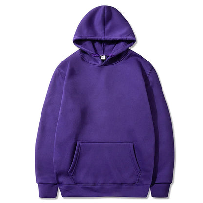 Solid Color Pocket Hoodie Sweatshirt - Unisex Casual Sports Pullover For Men And Women Multi Color Fashion Wear