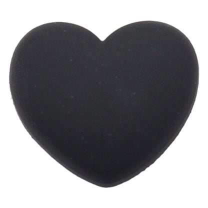 Single PVC Shoe Charm – Kawaii Black Coffee Heart Garden Button for Shoes & Wristbands