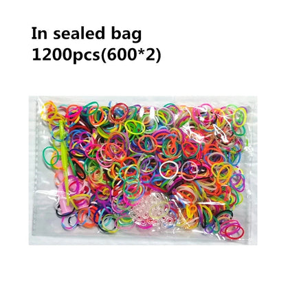 Creative Rainbow Loom Bands Set – Colorful DIY Rubber Bracelet Making Kit for Girls’ Crafts & Birthday Gifts