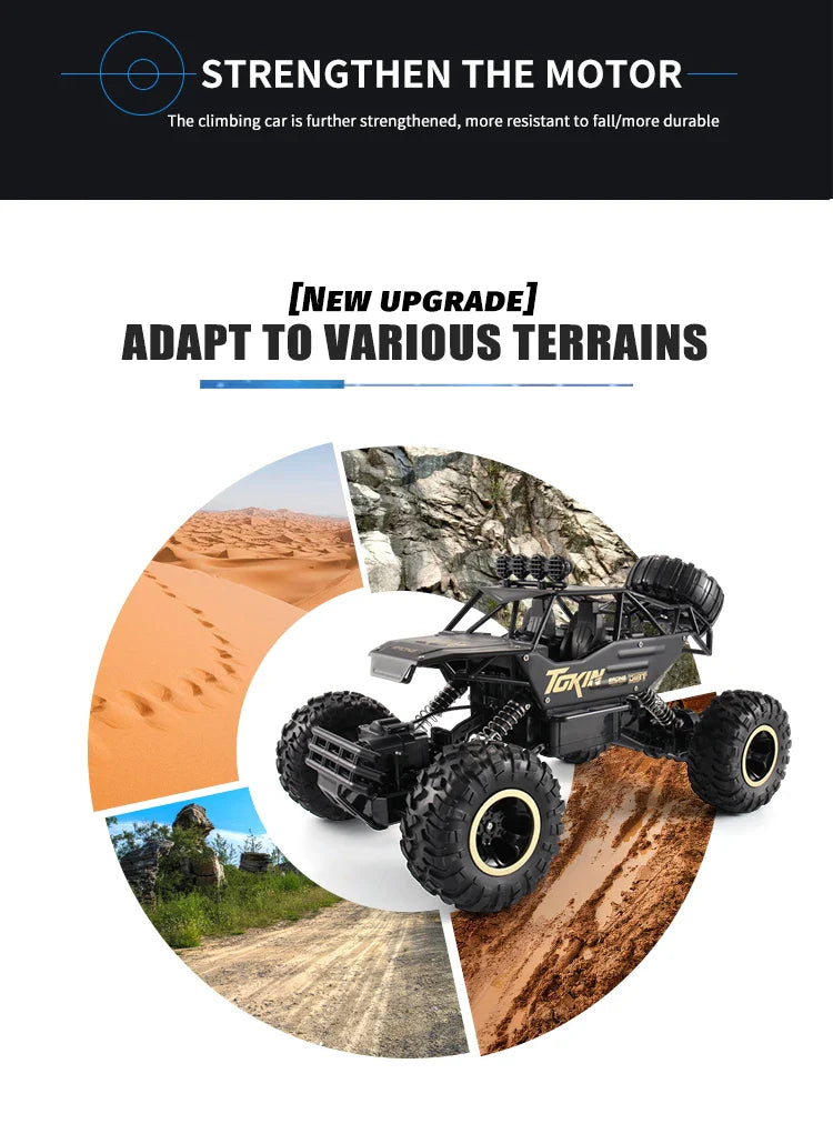 1:12 RC Off-Road 4WD Monster Truck – High-Speed 20Km/h All-Terrain Remote Control Car for Adults & Beginners