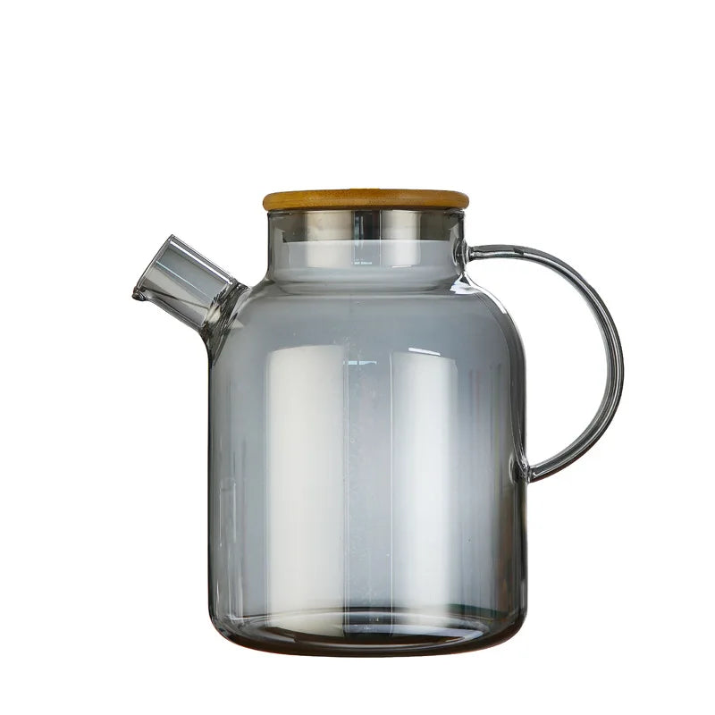 Large Capacity Heat-Resistant Glass Teapot Kettle for Hot & Iced Tea – 1L/1.8L